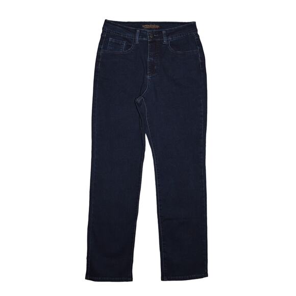 WOMEN WITH CONTROL $76 My‎ Wonder Denim Straight Leg Jean Dark Wash Size 20W - Picture 1 of 5